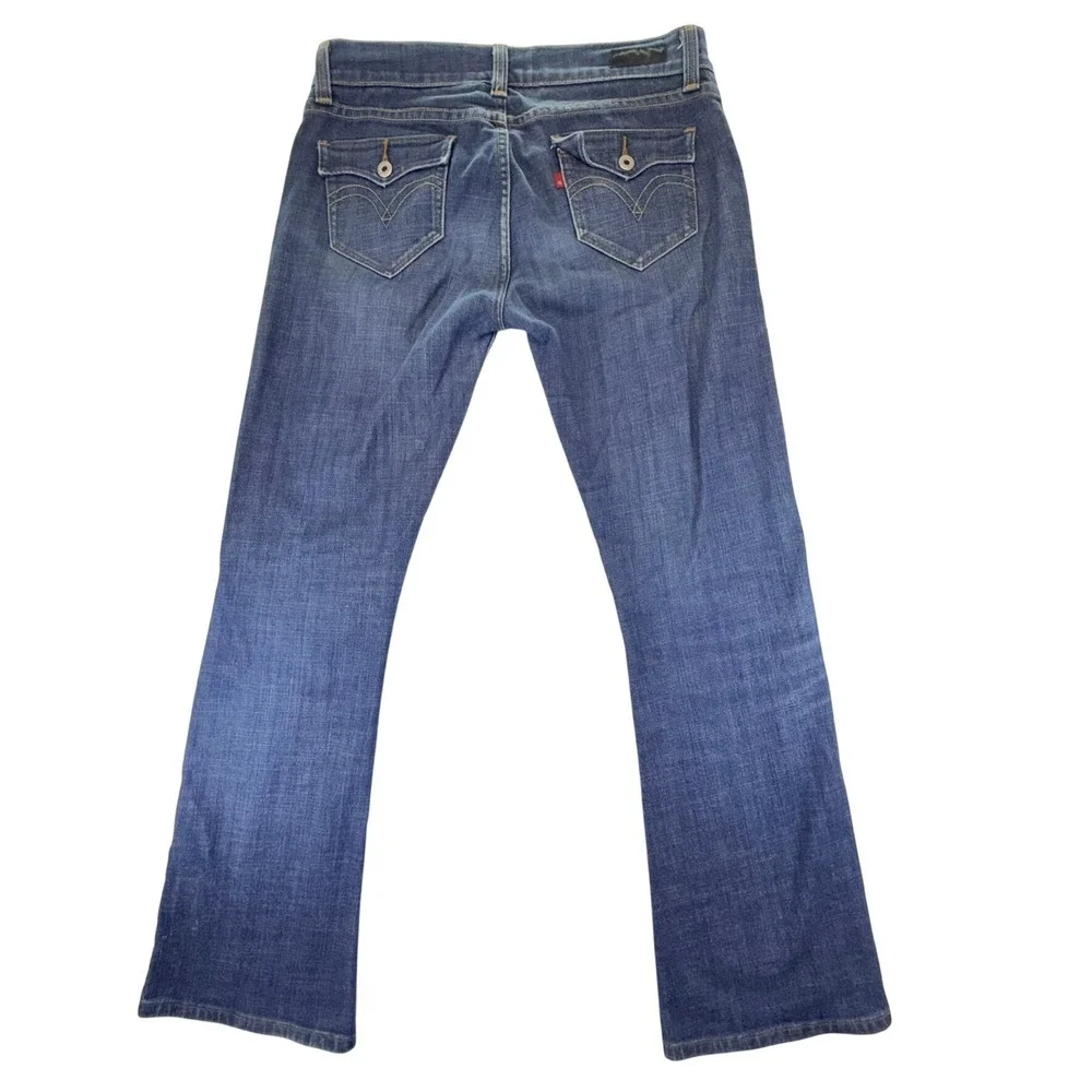 Levis 542 Tilted Flare Jeans Womens 10 Medium Blue Denim Mid‎ Rise